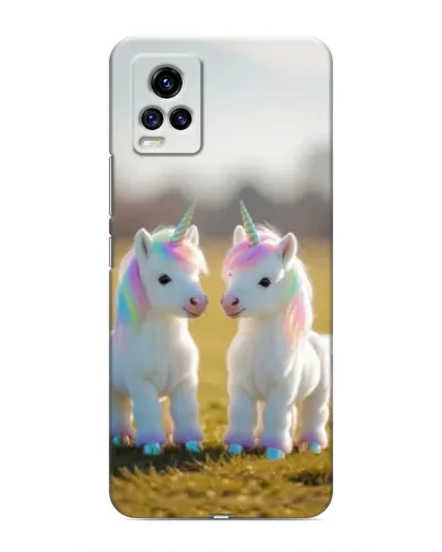 Чехол для Vivo V20 с картинкой «Пара единорогов» Чехол для Vivo V20 с картинкой «Пара единорогов»