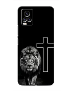 Чехол для Vivo V20 с картинкой «Лев и Крест» Чехол для Vivo V20 с картинкой «Лев и Крест»