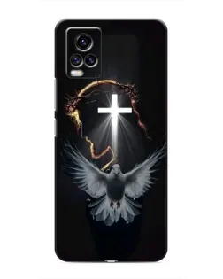 Чехол для Vivo V20 с картинкой «Голубь и Свет»