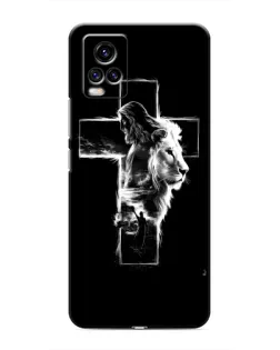Чохол для Vivo V20 з картинкою «Сяючий хрест Jesus»