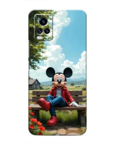 Чохол для Vivo V20 з картинкою «Міккі на лавці»