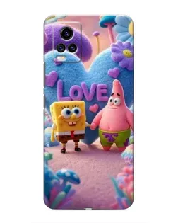 Чехол для Vivo V20 с картинкой «Губка Боб Патрик»