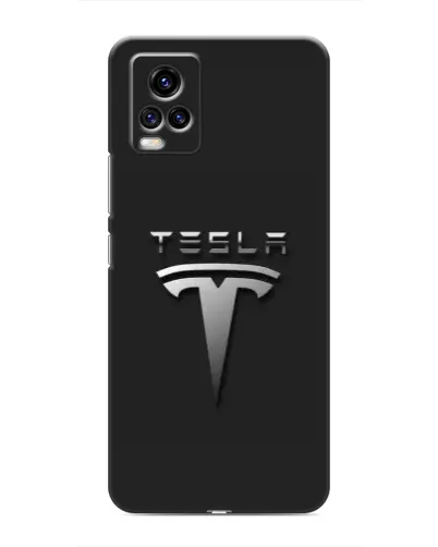 Чехол для Vivo V20 с картинкой «Стальной логотип Tesla» Чехол для Vivo V20 с картинкой «Стальной логотип Tesla»