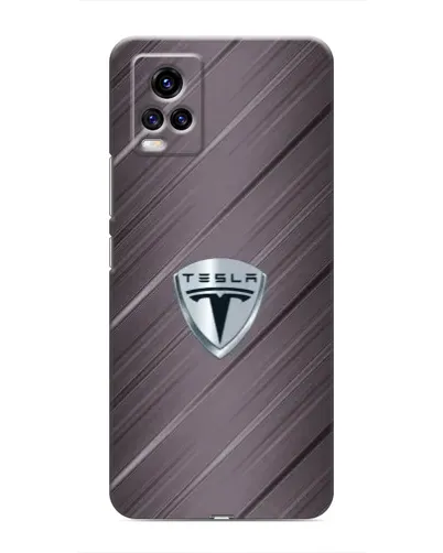 Чехол для Vivo V20 с картинкой «Металлическая текстура Tesla» Чехол для Vivo V20 с картинкой «Металлическая текстура Tesla»