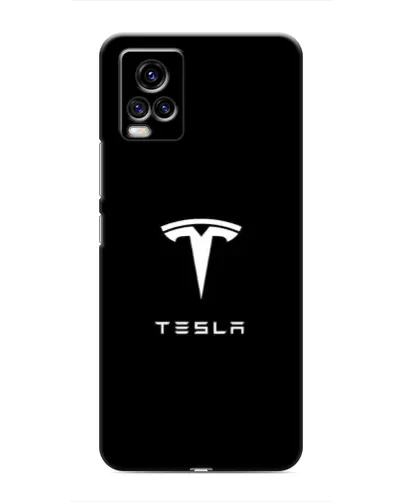 Чехол для Vivo V20 с картинкой «Tesla White Logo» Чехол для Vivo V20 с картинкой «Tesla White Logo»