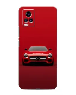 Чехол для Vivo V20 с картинкой «Красный Mercedes AMG»