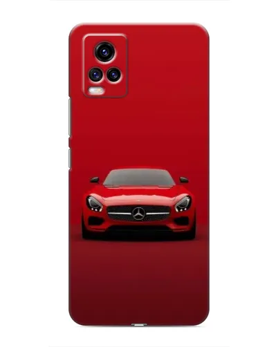 Чехол для Vivo V20 с картинкой «Красный Mercedes AMG»