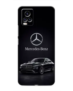 Чехол для Vivo V20 с картинкой «Mercedes — решетка радиатора»