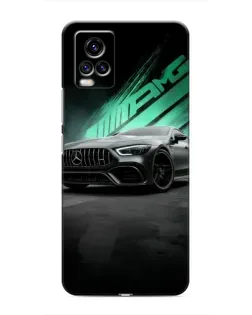Чехол для Vivo V20 с картинкой «Темный Mercedes AMG»