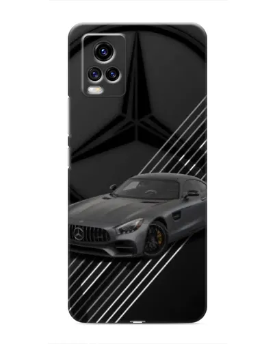 Чехол для Vivo V20 с картинкой «Mercedes AMG — графика»