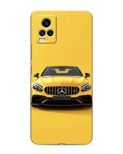 Чехол для Vivo V20 с картинкой «Желтый Mercedes GT»