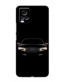 Чехол для Vivo V20 с картинкой «Audi — ночной контур»