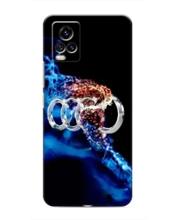 Чехол для Vivo V20 с картинкой «Энергия лого Audi»