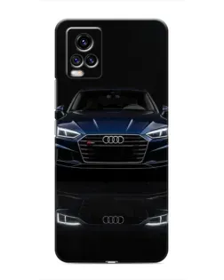 Чехол для Vivo V20 с картинкой «Audi — ночное отражение»
