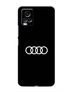 Чехол для Vivo V20 с картинкой «Audi White Logo»