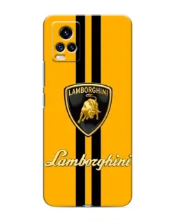 Чохол для Vivo V20 з картинкою «Lamborghini Stripe жовтий»