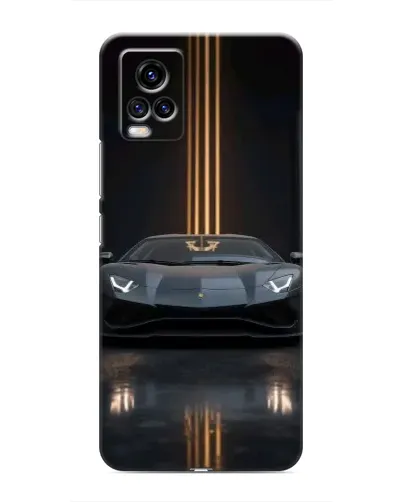 Чехол для Vivo V20 с картинкой «Lamborghini золотые линии» Чехол для Vivo V20 с картинкой «Lamborghini золотые линии»