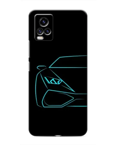 Чехол для Vivo V20 с картинкой «Голубой силуэт Lamborghini» Чехол для Vivo V20 с картинкой «Голубой силуэт Lamborghini»