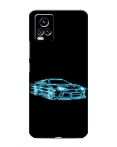 Чехол для Vivo V20 с картинкой «Неоновый контур Lamborghini» Чехол для Vivo V20 с картинкой «Неоновый контур Lamborghini»