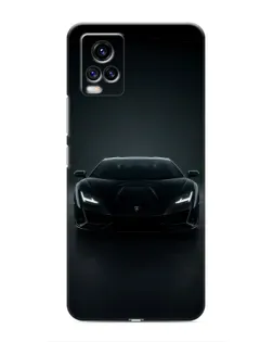 Чехол для Vivo V20 с картинкой «Черный Lamborghini Aventador» Чехол для Vivo V20 с картинкой «Черный Lamborghini Aventador»