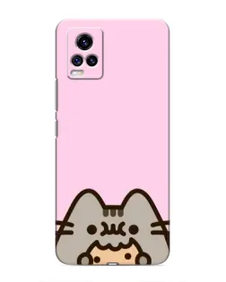 Чохол для Vivo V20 з картинкою «Pusheen та печиво»