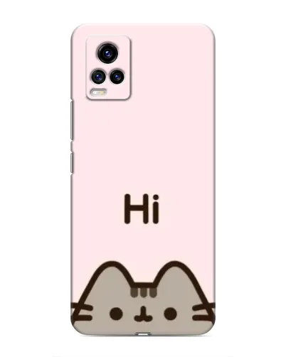Чехол для Vivo V20 с картинкой «Пушин говорит Hi»