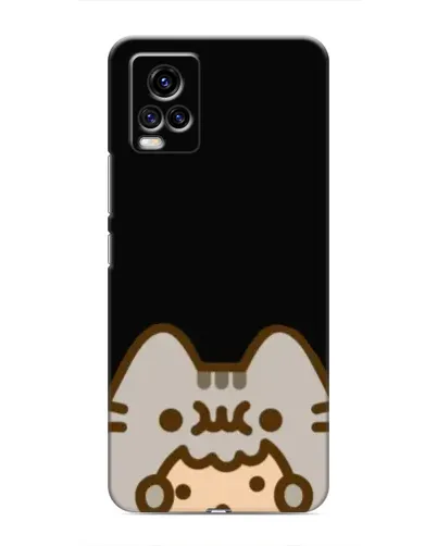 Чехол для Vivo V20 с картинкой «Пушин на черном»