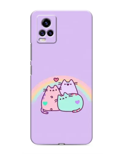 Чехол для Vivo V20 с картинкой «Радужные Пушины»