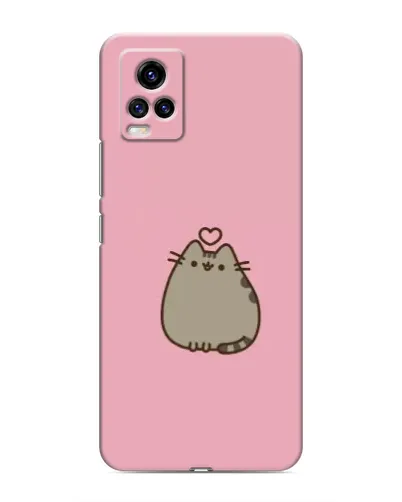 Чехол для Vivo V20 с картинкой «Pusheen сердце»