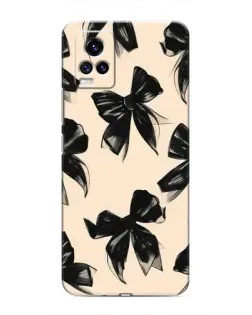 Чехол для Vivo V20 с картинкой «Паттерн черные банты» Чехол для Vivo V20 с картинкой «Паттерн черные банты»