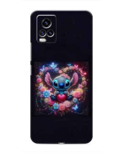 Чехол для Vivo V20 с картинкой «Stitch в цветах» Чехол для Vivo V20 с картинкой «Stitch в цветах»