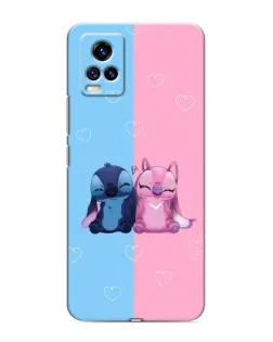 Чехол для Vivo V20 с картинкой «Stitch и Angel Love»