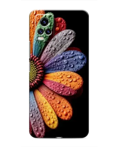 Чехол для Vivo V20 с картинкой «Радужный цветок»