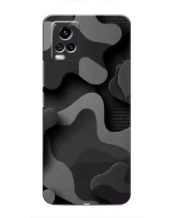 Чехол для Vivo V20 с картинкой «Темный абстрактный камуфляж» Чехол для Vivo V20 с картинкой «Темный абстрактный камуфляж»