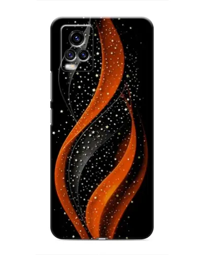 Чехол для Vivo V20 с картинкой «Огненная звездная волна»