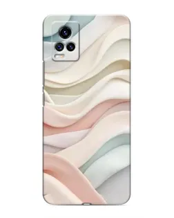 Чехол для Vivo V20 с картинкой «Пастельные нежные волны»