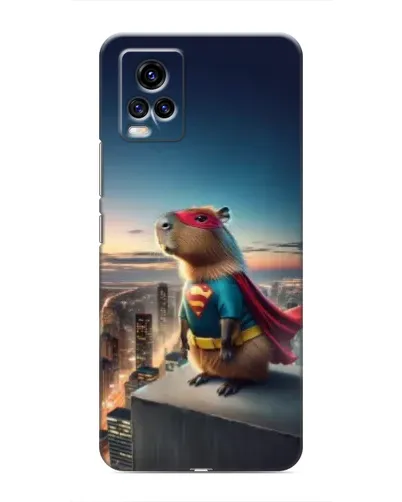 Чехол для Vivo V20 с картинкой «Капи-мен супергерой»