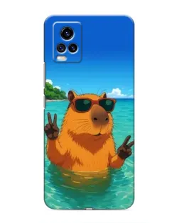 Чехол для Vivo V20 с картинкой «Морская капибара» Чехол для Vivo V20 с картинкой «Морская капибара»