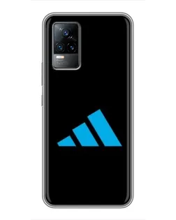 Чехол для Vivo V21 с картинкой «Adidas Cyan Logo»