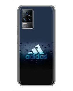Чехол для Vivo V21 с картинкой «Adidas Water Drops»