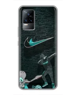 Чехол для Vivo V21 с картинкой «Спортивный арт Nike» Чехол для Vivo V21 с картинкой «Спортивный арт Nike»