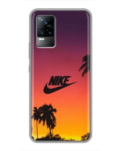 Чехол для Vivo V21 с картинкой «Nike на закате солнца» Чехол для Vivo V21 с картинкой «Nike на закате солнца»