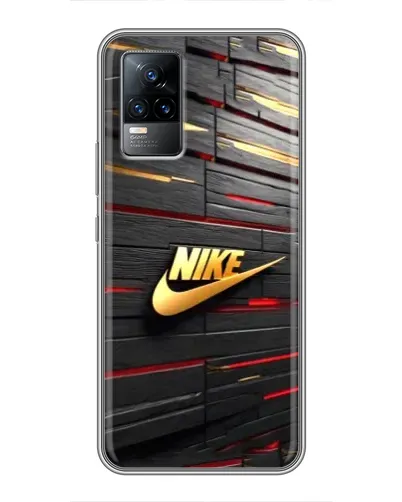 Чехол для Vivo V21 с картинкой «Золотой Nike на металле» Чехол для Vivo V21 с картинкой «Золотой Nike на металле»