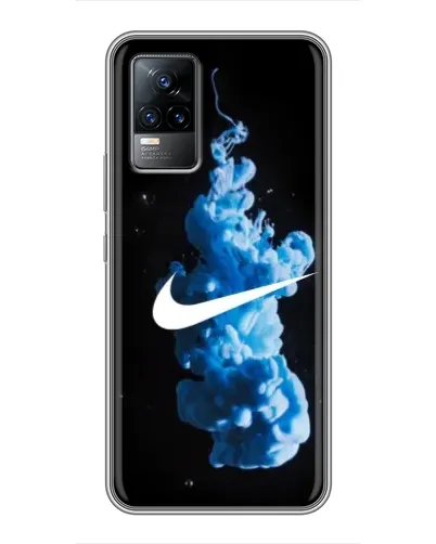 Чехол для Vivo V21 с картинкой «Nike и синий дым» Чехол для Vivo V21 с картинкой «Nike и синий дым»