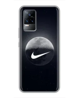 Чехол для Vivo V21 с картинкой «Nike в стиле граффити»