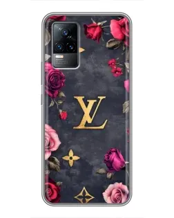 Чехол для Vivo V21 с картинкой «Цветочный Louis Vuitton» Чехол для Vivo V21 с картинкой «Цветочный Louis Vuitton»
