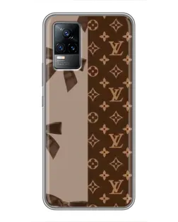 Чехол для Vivo V21 с картинкой «Louis Vuitton — банты»