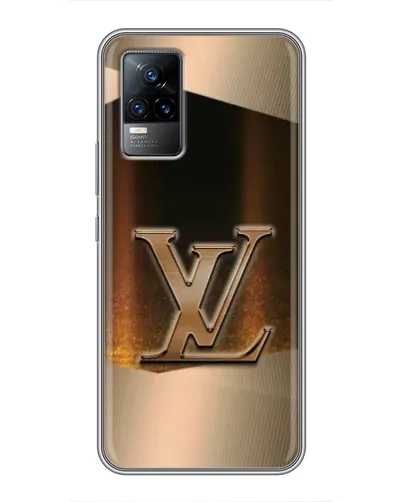 Чехол для Vivo V21 с картинкой «LV — золотое сияние»