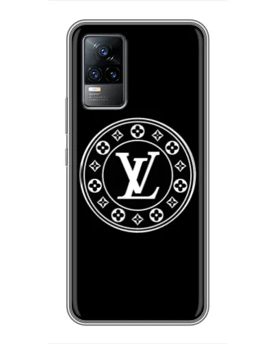 Чехол для Vivo V21 с картинкой «LV — печать стиля»