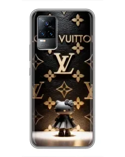 Чехол для Vivo V21 с картинкой «Монограмма с фигурой»